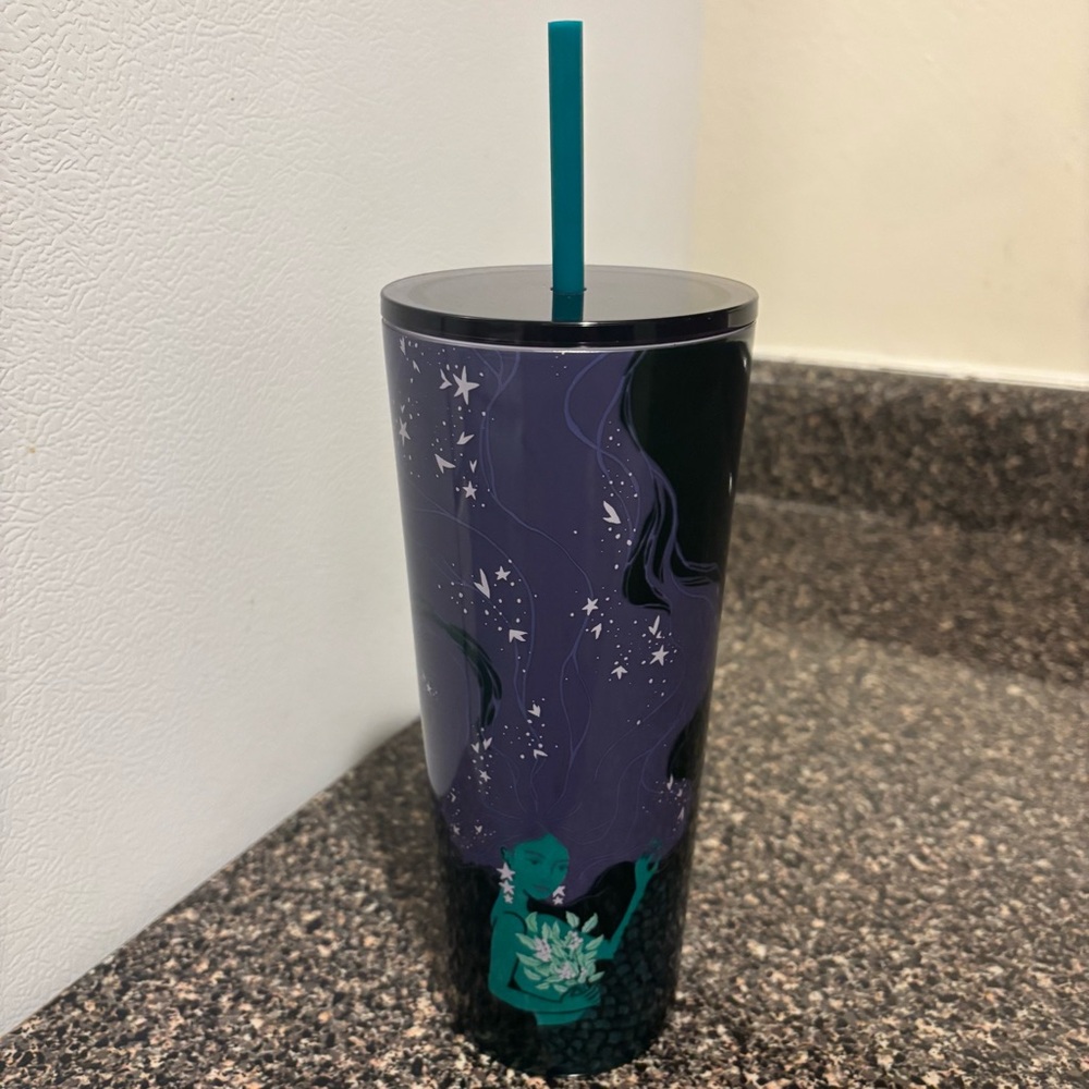 STARBUCKS 2025 PURPLE/GREEN SIREN/MERMAID 24 oz SS VENTI TUMBLER COLD CUP